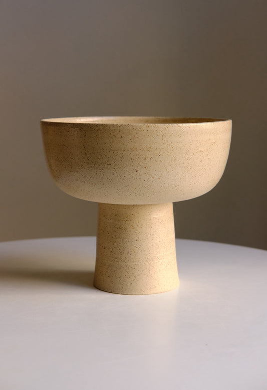 Pedestal bowl in Natural